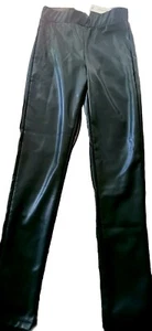 Francesca's Faux Leather Leg Dark Green Pant Women's Size Small - Picture 1 of 3
