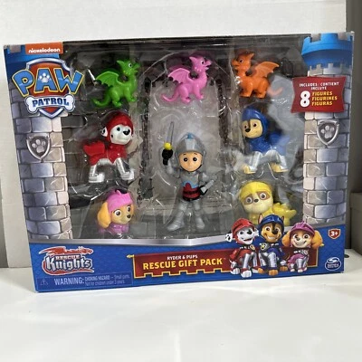Patrulla Canina, Caballeros de Rescate Ryder y Cachorros Figura Paquete de Regalo con 8 Figuras de Juguete NUEVO Foto 1 de 4