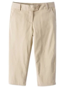 Wonder Nation Girls School Uniform Stretch Twill Capri Pants Size 7 - Picture 1 of 2
