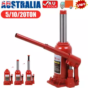 5/10/20Ton Hydraulic Bottle Jack Heavy-Duty Car Lifter Lifting Repair Tool Truck - Picture 1 of 13