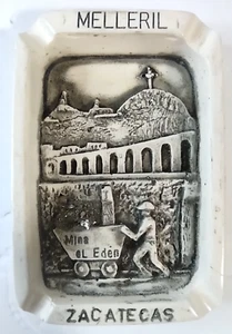 Vintage Resin (looks like bone) Ashtray Mina el Eden Melleril Zacatecas, MX Rare - Picture 1 of 8