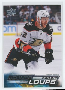 2022-23 Upper Deck French Variation Jeunes Loups Hunter Drew RC #476
