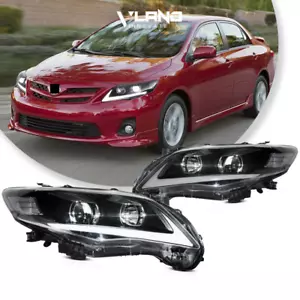 Conjunto de faros delanteros proyector LED VLAND para Toyota Corolla 2011-2013 - Imagen 1 de 10