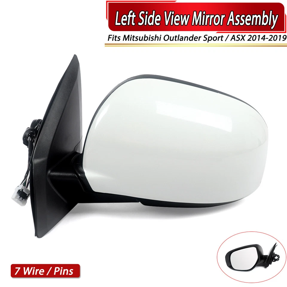 Conjunto de espejo retrovisor lateral izquierdo de 7 pines para Mitsubishi Outlander Sport / ASX 2014-2019 Foto 1 de 4