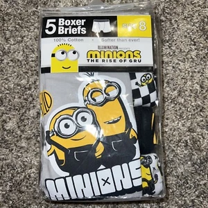 Minions Boys Boxer Briefs Underwear NEW 5 Pack - Picture 1 of 2
