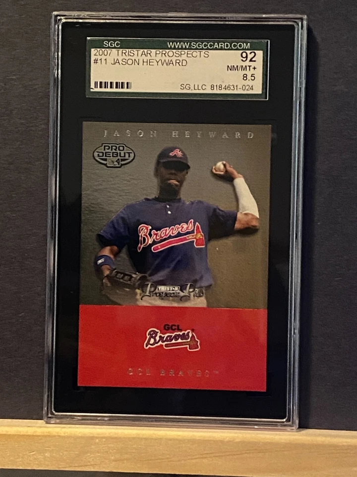2007 JASON HEYWARD. TRISTAR PROSPECTS. #11. SGC 8.5. CERT #-8184631-024. - Image 1 of 1