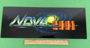 Vintage NOVA 2001 Arcade Video Game Room Sign Marquee Face Plate  24" x 9" (b) - Picture 1 of 8