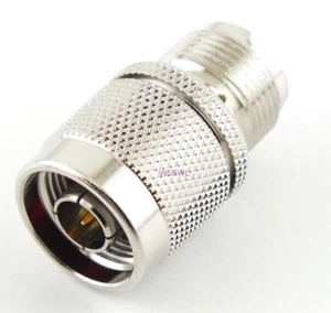 N Male to UHF Female Coax Adapter Connector - USA Ham Radio Seller - Picture 1 of 2