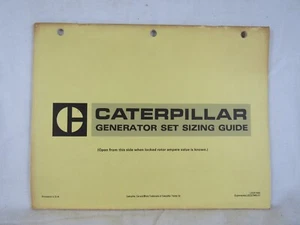 Caterpillar Generator Set Sizing Guide Workbook - Picture 1 of 4