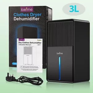 Dehumidifier 3.0L Portable Quiet Home Large Air Dryer for Mould Moisture Damp UK - Picture 1 of 17