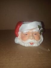 Vintage 1988 Santa Claus Candle Holder