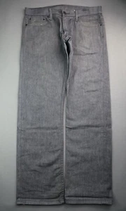 Pantalones de mezclilla para hombre Levi's 514 2013 calce recto gris azul talla 34x32 (Sr 34x31) - Imagen 1 de 12