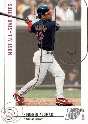 2002 Topps Ten # 110  Roberto Alomar New York Mets - Image 1 of 2