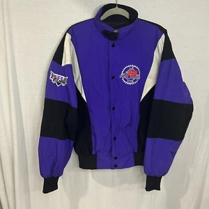 Vintage Polaris Jacket Mens M Purple 90's Pro L.E. Club Insulated Snowmobile Y2K - Picture 1 of 9