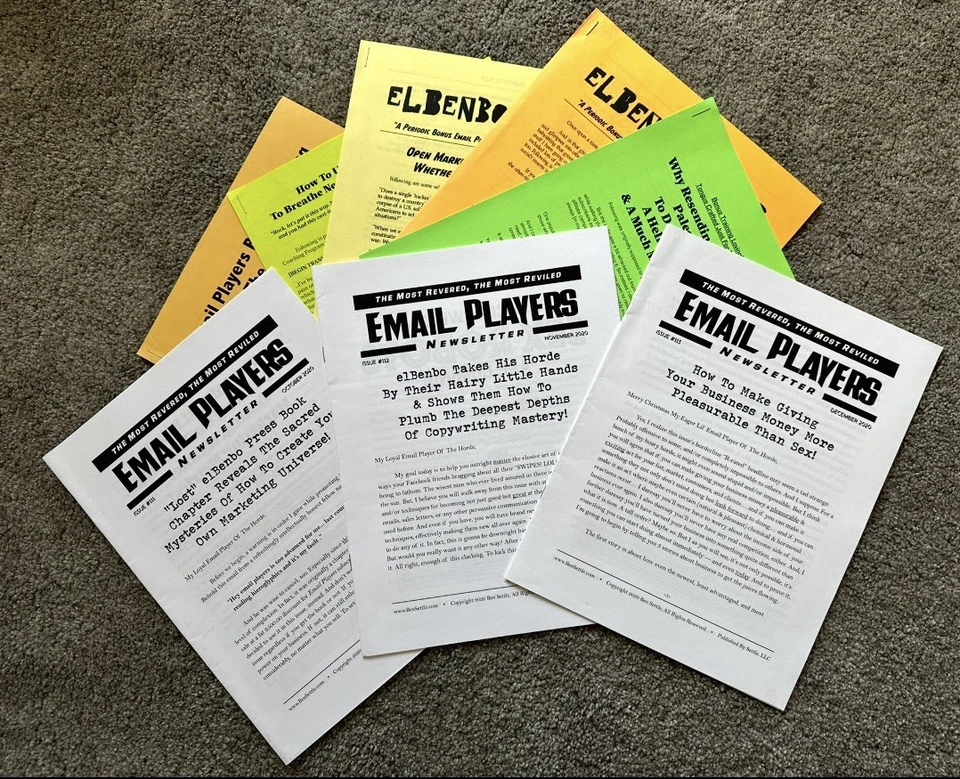 Ben Settle Email Players Newsletter 3 Pack Digital Marketing Sales Copy - Image 1 of 1
