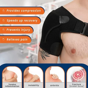 Support Brace for Torn Rotator Adjustable Shoulder Belt Wrap Compression Sleeves - Picture 1 of 10