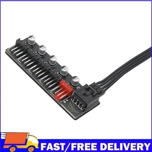 5 Port PC Fan Hub Splitter Speed Controller Adapter for 4 Pin PWM Cooling Fan - Afbeelding 1 van 9