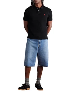 Polo Ralph Lauren Para Hombre Algodón Polo Calce Clásico Negro Talla XL - Imagen 1 de 10