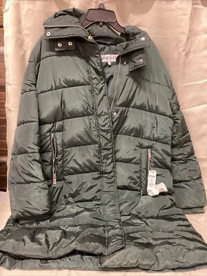 Chaqueta acolchada nine west verde oscuro talla XXL Foto 1 de 4