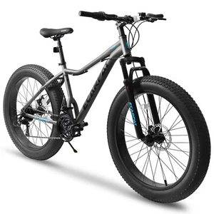 26-Inch Mountain Bike with Front Suspension, 21-Speed Gear System&Disc Brakes - Picture 1 of 8