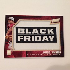 JAMEIS WINSTON #1 Florida St RC 2015 Panini Black Friday Manufactured PATCH