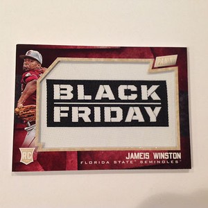 JAMEIS WINSTON #1 Florida St RC 2015 Panini Black Friday Manufactured PATCH