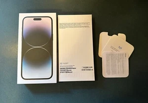 Apple iPhone 14 Pro Max 256 GB Space Black Empty BOX + info packet ONLY - Zdjęcie 1 z 2