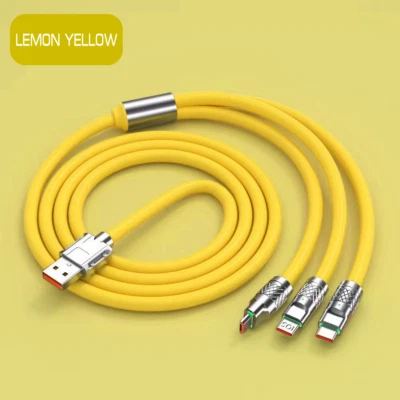 Sonilco 120W Super Fast Charging Cable For iPhone Samsung USB-C Micro Cord 4ft - Image 1 of 4