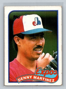 1989 Topps #313 Denny Martinez Montreal Expos Baseball Card