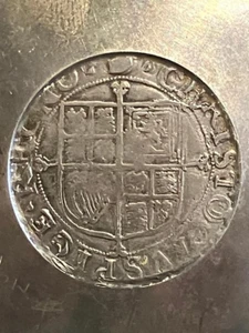 Charles I (1625-1649) Silver Shilling IN Hallmarked Sterling Silver Dish. - Picture 1 of 6