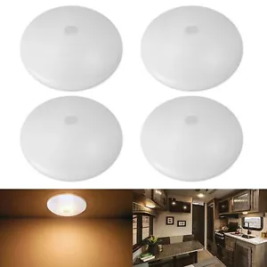 4 X 4.5" LED RV 12V LED Interior Ceiling light fixtures Camper Cabinet Dome Lamp - Foto 1 di 9