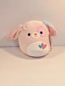 Valentine's Day Squishmallow Bryce The Dog Kellytoy Cuddly Soft Toy Plush 19cm - Picture 1 of 8