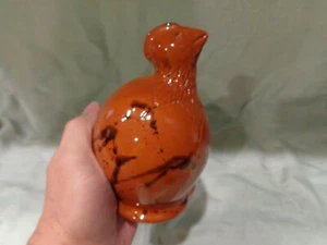 Seltene Breininger glasierte Rotguss Keramik Guckschlüpfen aus einer Eierstillbank, 1996 - Bild 1 von 5