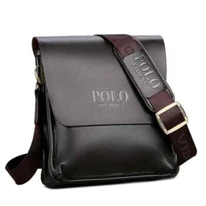 Crossbody Men's Messenger Bag Leather Handbags Shoulder Travel Bags Premium Qlty - Picture 1 of 14