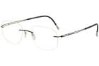Silhouette Men's Eyeglasses 5521 Tech Silver 49-19-140