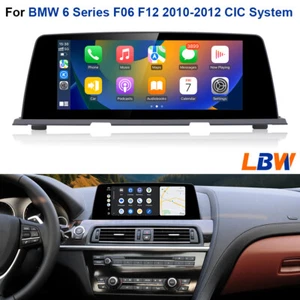 10.25'' Car Screen Carplay Stereo Linux For BMW 6 Series F06 F12 2010-2012 CIC - Picture 1 of 12