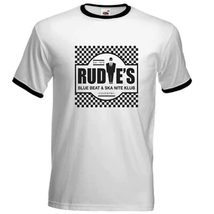 Camiseta para hombre Rudies Nite Club 2 tonos Ska Ringer especiales Madness Suggs - Imagen 1 de 2