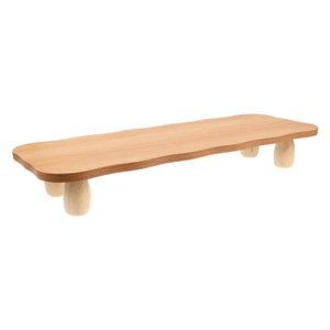 Computer Stand Office Bamboo Monitor Riser Risers for Desk Monitors - Afbeelding 1 van 12