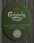 Carlsberg Brewery Beer Coaster-Win Tickets to the 1992 Olympic Games-094533