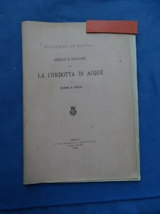 ACQUEDOTTI-CONTRATTI DI CONCESSIONE PER LA CONDOTTA DI ACQUE DA SERINO A NAPOLI - Imagen 1 de 2