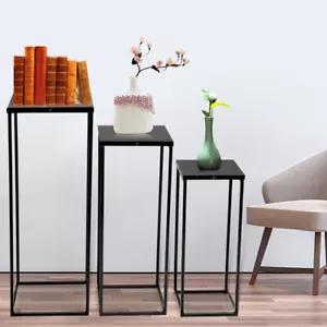 3pcs Plant Stand Metal Flower Pot Holder Display Rack Living Room Decorative - Picture 1 of 21