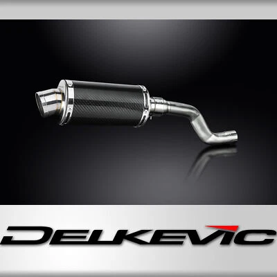 Kit de silenciador de escape de carbono oval Yamaha XT500 TT500 1977-1989 9" - Imagem 1 de 4