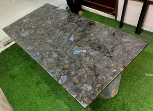 Labradorite Stone Bar Countertop | Handmade Table Slab Home Decor - Picture 1 of 13