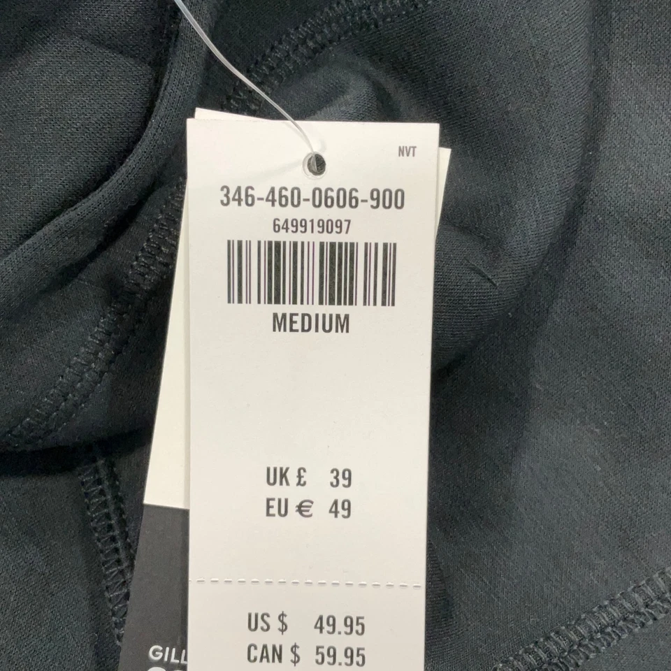 Sudadera con Capucha Gilly Hicks Para Mujer Talla Mediana Negra Manga Larga 1/4 Cremallera Bolsillo Pullover Foto 1 de 4