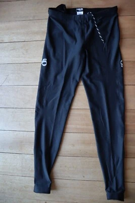 Black Stretchy PEARL IZUMI Pull On Fleece Lined Cycling Pants Woman's Large - Image 1 of 4