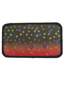 Brook Trout Skin Fishing Fish Patch Fly - Picture 1 of 1