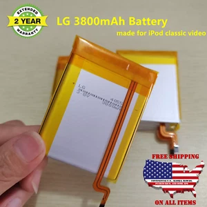 LG 3800mAh Replacement Battery for iPod Video 5th 30 Classic 6th 7th 120GB 160GB - Picture 1 of 20