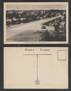 Pub postal puente autopista coches frontera blanca sin usar París Ontario. PECO - Imagen 1 de 3