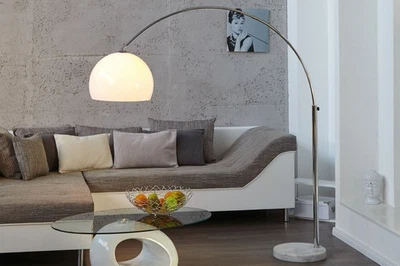 Standleuchte 175cm Retro elegant gebogen verstellbar Wohnzimmer - Bild 1 von 4