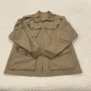 VTG Gucci Jacket Mens 50 L Ivory Cream Tan Casual Designer Made in Italy - Picture 1 of 14